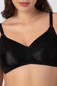 Saree Shaper Non-Padded Non-Wired Bra - Black thumbnail 4