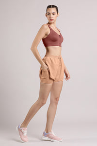Energize Active Shorts - Cafe Creme thumbnail 4