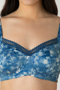 Demure Non-Padded Non-Wired Contour Bra - Floral Fusion Print thumbnail 4