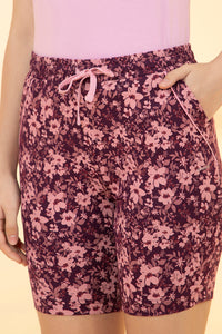 Sleep Shorts - Winter Bloom Print thumbnail 4