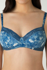 Demure Padded Non-Wired Demi Bra - Floral Fusion Print thumbnail 4