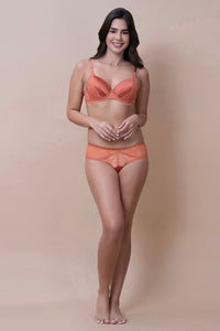 Amore Padded Wired Demi Bra - Copper Coin thumbnail 5