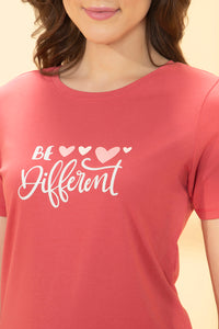 Scoop Neck Sleep Tee - Holly Berry Print thumbnail 4