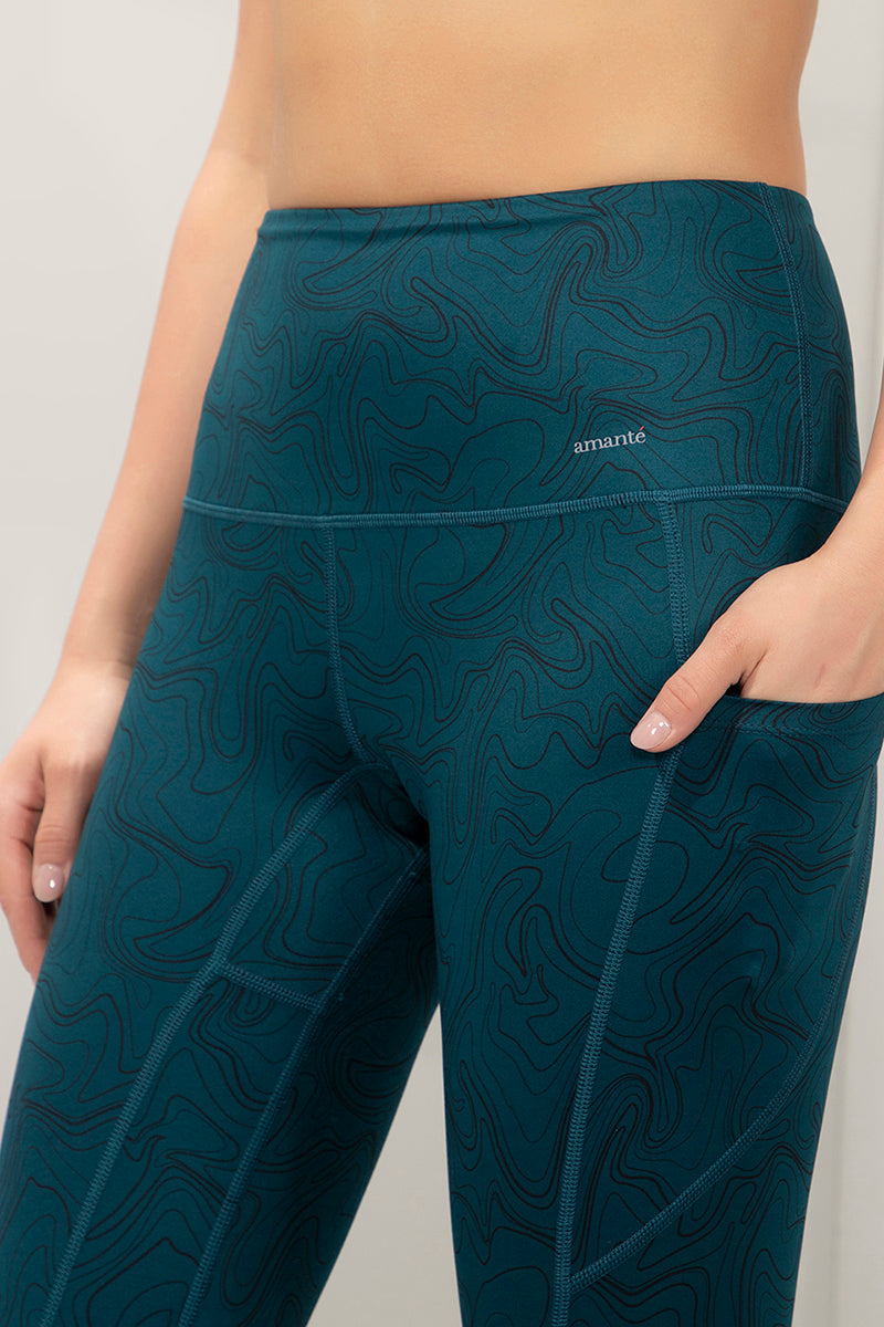 Flaunt Fashion Tights - Squigly Line Print - Image 4 of 6