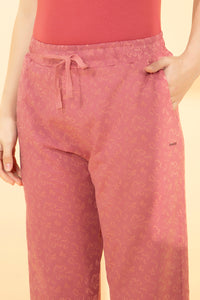 Lounge Pants - Pink Abstract Print thumbnail 4