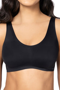Invisi Padded Non-Wired Effortless Bralette - Black thumbnail 4