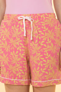 Sleep Shorts - Sahara Leaf Print thumbnail 4