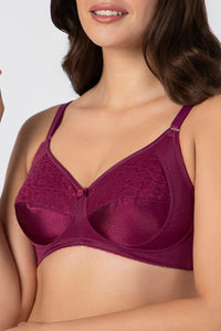 Saree Shaper Non-Padded Non-Wired Bra - Crush Grape thumbnail 4