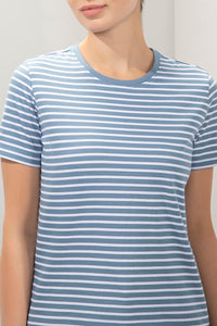 Essential Stripe Tee - English Blue Stripes thumbnail 4