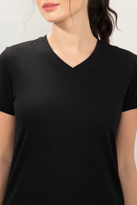 Eseential V-Neck Tee - Black thumbnail 4