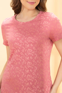 Lounge Laze Dress - Pink Abstract Print thumbnail 4