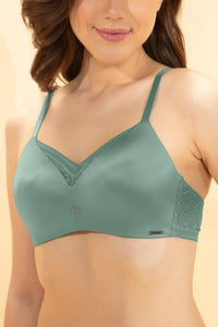 Uni-flex Padded Non-Wired T-shirt Bra - Iceberg Green thumbnail 4