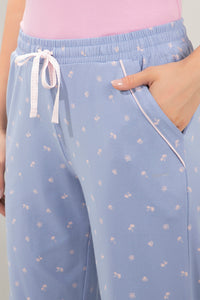Full Length PJ Bottom - Lavender Tropical Print thumbnail 4