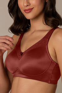 Elegant Support Non-Padded & Non-Wired Bra - Caramel Nude thumbnail 3