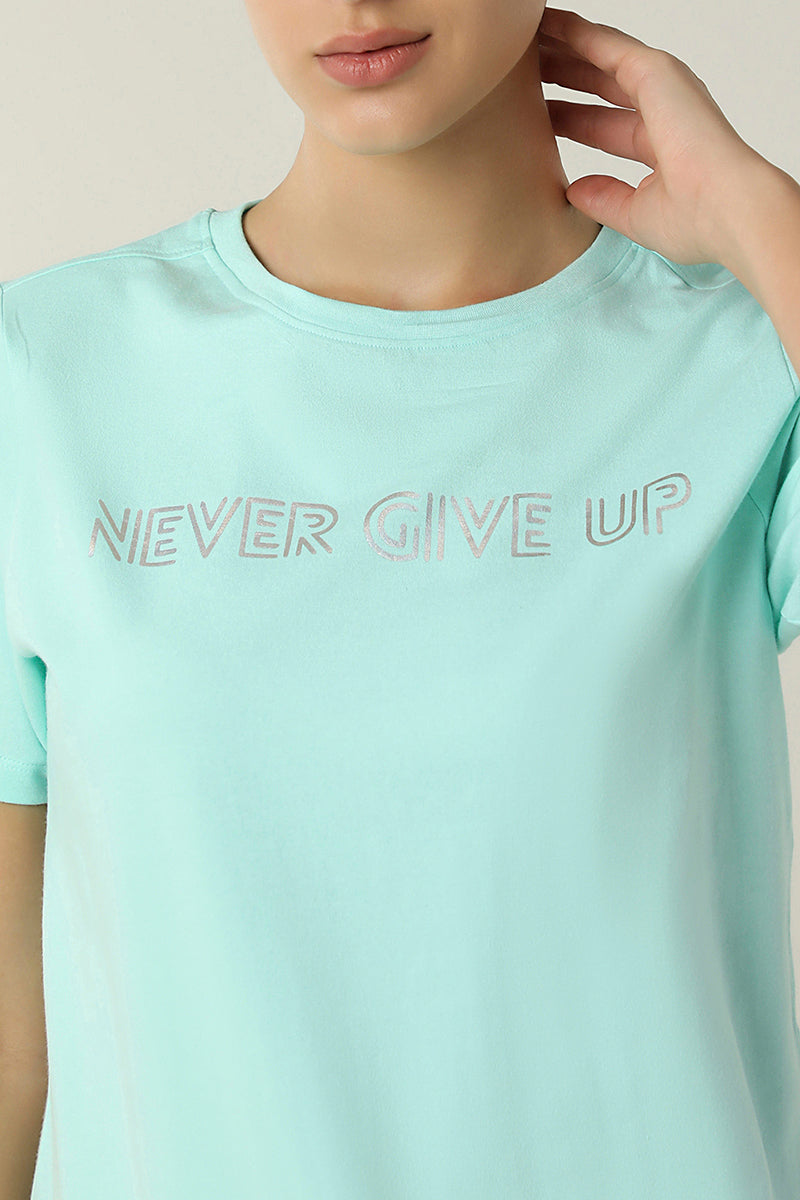 Essential Printed Tee - Blue Tint