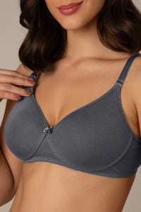 All Day Smooth Comfort Padded & Non-wired Bra - Gray Stone thumbnail 4