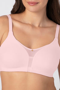 Chic Smooth Non-Padded Non-Wired Minimizer Bra - Pink Dogwood thumbnail 4
