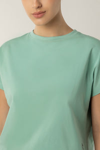 Essential Crop Top - Granite Green thumbnail 4