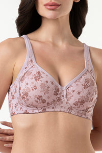 Cool Contour Non-Padded Non-Wired Bra With Aloe Finish - Fusion Delicacy Print thumbnail 4