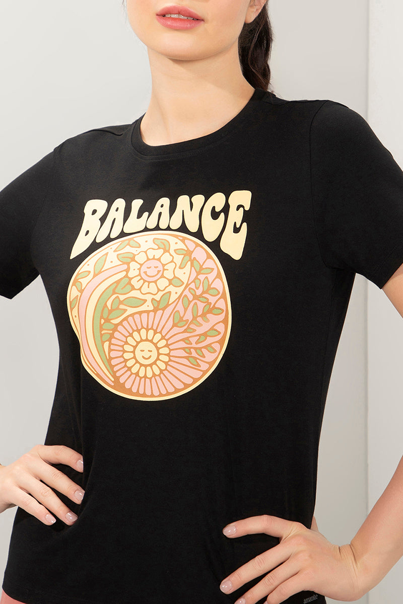 Essential Printed Tee - Balance Print