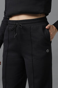 Essential Fleece Joggers - Black thumbnail 4