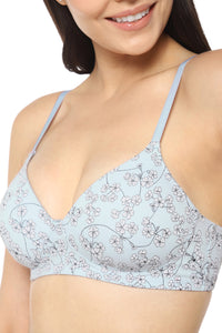 Carefree Casuals Padded Non-Wired T-Shirt Bra - Spring Floral Pr thumbnail 4