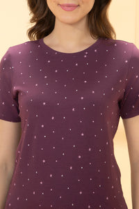 Scoop Neck Sleep Tee - Moonlite Print thumbnail 4