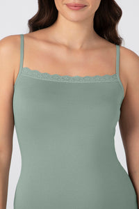 Modal Lace Camisole - Iceberg Green thumbnail 4