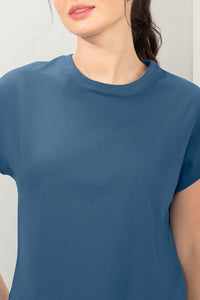Essential Crop Top - Blue Horizon thumbnail 4