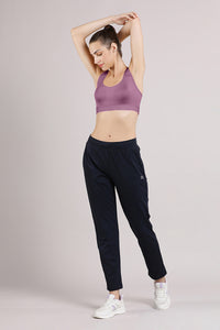 Elements Cotton Lined Low Impact Sports Bra - Argyla Purple thumbnail 4