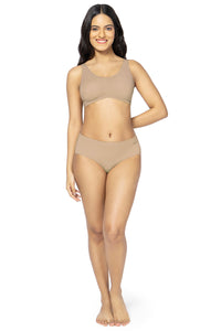 Invisi Ease Padded Non-Wired Slip-On Bra - Hazelnut thumbnail 5