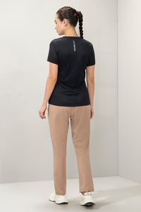 Energize Short Sleeve V-Neck Active T-Shirt - Black thumbnail 5
