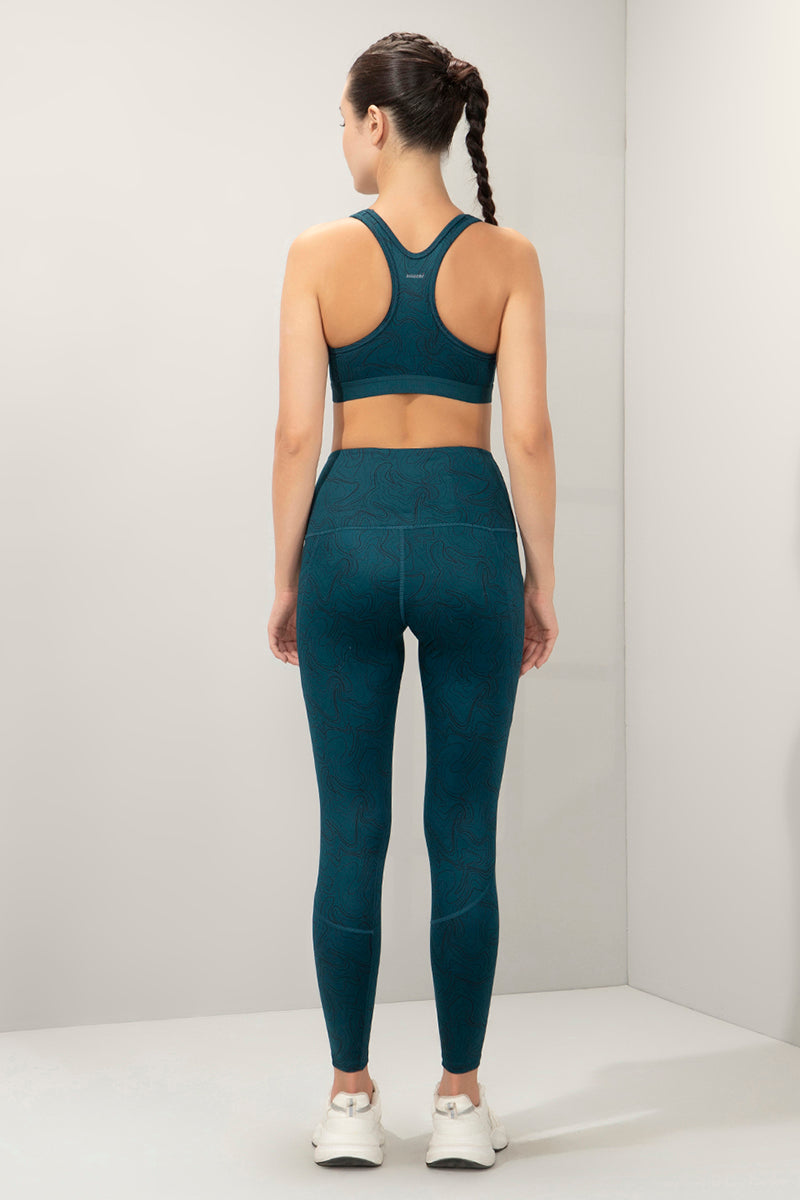 Flaunt Fashion Tights - Squigly Line Print