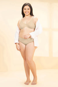 Sophistique Bliss Non-Padded Wired Minimizer Bra - Wood Ash thumbnail 5