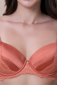 Amore Padded Wired Demi Bra - Copper Coin thumbnail 4