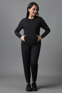 Essential Fleece Joggers - Black thumbnail 5