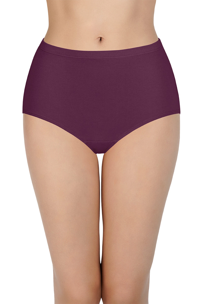 100% Cotton Full Brief Panty Pack (Pack of 3) - D026 - Multi - Image 5 of 6
