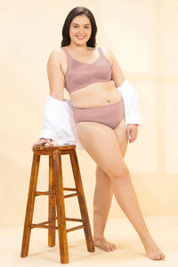 Elegant Support Non-Padded Wired Bra - Misty Rose thumbnail 5