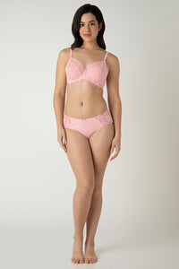 Luxe Support Non-Padded Wired Bra  - Rose Elegance thumbnail 5