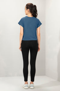 Essential Crop Top - Blue Horizon thumbnail 6