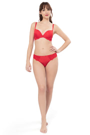 Miracle Lift Double Push-up Bra - Spanish Red