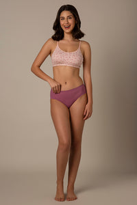 Daily Support Non Padded Non-Wired Cotton Bra - Pink Floral Print thumbnail 5
