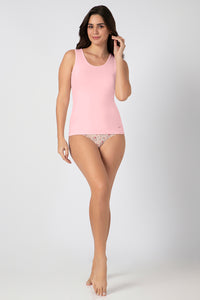 Broad Strapped Body Hugging Tank Top - Mary's Rose thumbnail 5