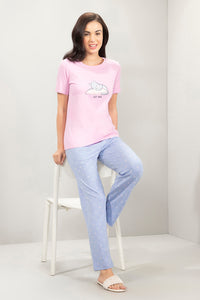 Full Length PJ Bottom - Lavender Tropical Print thumbnail 5