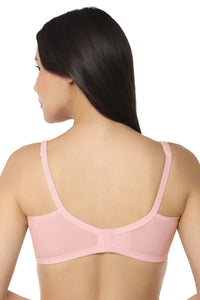 Maternity Non-padded Non-wired Cotton Bra - Blush Pink thumbnail 3
