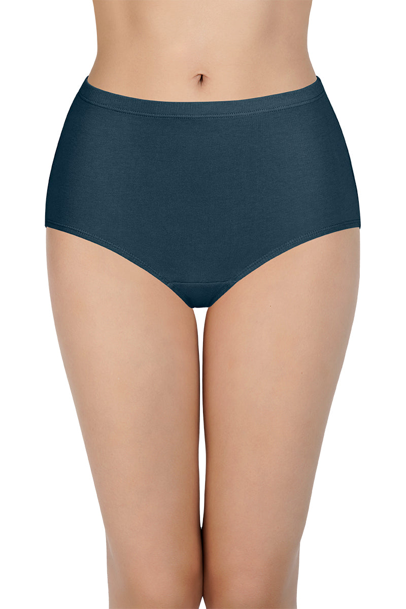 100% Cotton Full Brief Panty Pack (Pack of 3) - D028 - Multi - Image 5 of 6