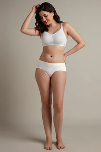 Dreamy comfort Non-Padded Non-Wired Cotton Bra - White thumbnail 5