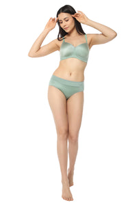 Cloudsoft Padded & Non-Wired Bra  - Pastel Green thumbnail 5