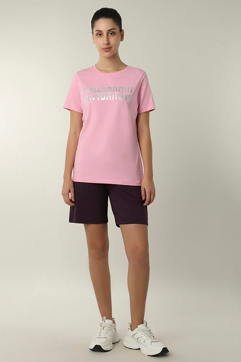 Essential Printed Tee - Pink Frosting