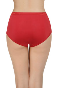 Solid High Rise Assorted Full Brief Panties (Pack of 2 Colors & Prints May Vary) thumbnail 4